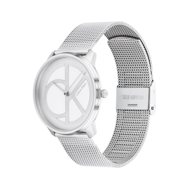 Image secondaire de Calvin Klein Montre Analogique à Quartz pour Homme et Femme Collection Iconic Mesh - 35MM avec Bracelet Milanais en Acier Inoxyd
