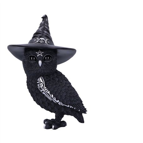 Nemesis Now Cult Cuties Owlocen Grande Figurine de Chouette en résine Noir 30 cm