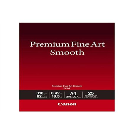 Canon FA-SM2 Papier Photo Premium FineArt Smooth Fortmat A4, 25 feuilles