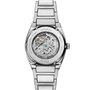 Fossil Montre pour femmes Everett, mouvement automatique, boîtier en acier inoxydable argenté de 42 mm avec bracelet en acier in