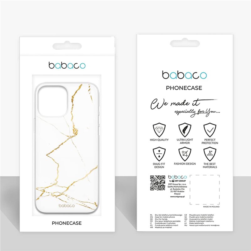 Image secondaire de Babaco ERT Group Coque de téléphone Portable pour Samsung S21 Plus Original et sous Licence Officielle Motif Marble 014 Parfaite