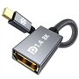 Silkland Adaptateur Mini DP 1.4 Vers DP 8K@60Hz 4K@144Hz, Thunderbolt 2 Nylon Avec HDR HBR3 G-Sync FreeSync, Mini DisplayPort Ve