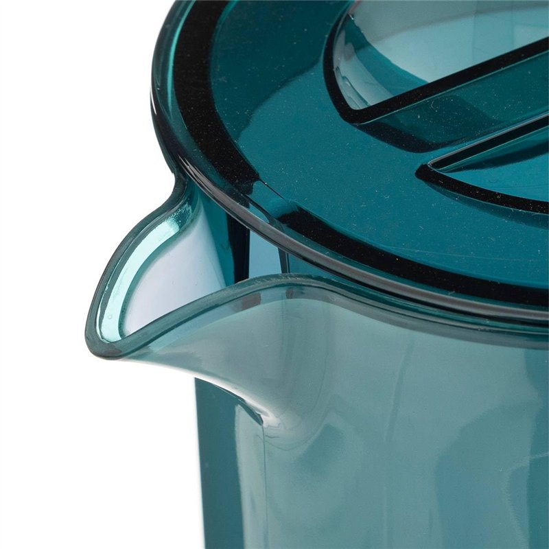 Image secondaire de 5five - pichet avec couvercle square bleu pétrole