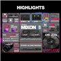 Reloop Mixon 8 Pro | 4-Kanal -Contrôleur de performance multiplateforme pour Serato & djay, Jogwheel -Displays & 4 Instant-FX-Ki