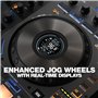 Reloop Mixon 8 Pro | 4-Kanal -Contrôleur de performance multiplateforme pour Serato & djay, Jogwheel -Displays & 4 Instant-FX-Ki