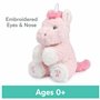 GUND Peluche animée Baby Alora la Licorne, Peluche sensorielle Qui Chante, Chante des comptines sur l'alphabet et Les Chiffres, 