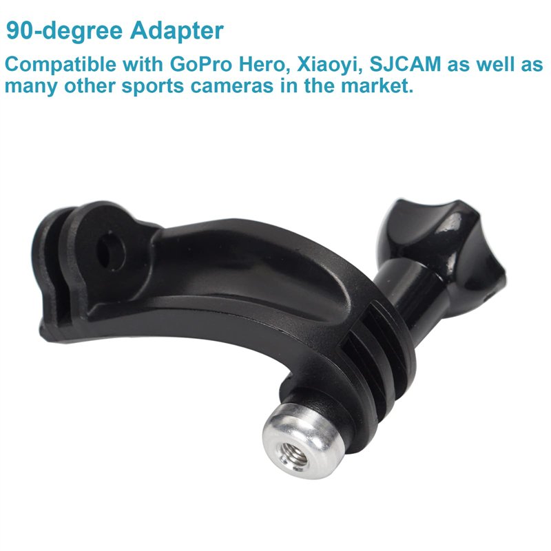 Image secondaire de FLYAMAPIRIT Adaptateur vertical à 90 degrés pour caméra d'action GoPro Hero et autres caméras de sport