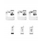 QWORK® 6 Pièces Pied de biche Machine a Coudre, 3 Pieds à Ourlet rouléétroit (3/4/6 mm), 3 Pieds presseurs à Ourlet roulé Large