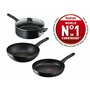 Tefal G28806 Hard Titanium On Poêle à frire 28 cm - Aluminium - Revêtement antiadhésif sans danger - Indicateur de température -