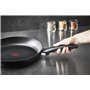 Tefal G28806 Hard Titanium On Poêle à frire 28 cm - Aluminium - Revêtement antiadhésif sans danger - Indicateur de température -