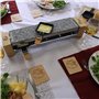 LITTLE BALANCE 8619 Raclette 4 Meuuh…!, Raclette, Pierre à cuire, Pierre naturelle Granit, 2 fonctions en 1 seul appareil, 4 per