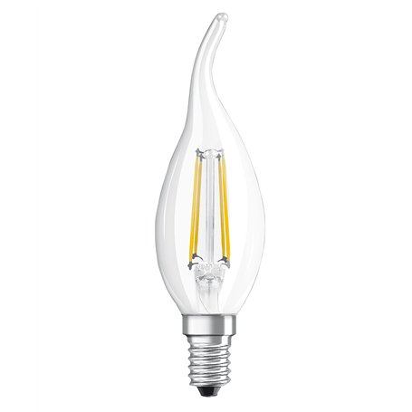 OSRAM Lampe LED dimmable Superstar avec un rendu des couleurs particulièrement élevé (CRI90), E14-base, Aspect filament ,Blanc c