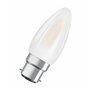 OSRAM Lampe LED dimmable Superstar avec un rendu des couleurs particulièrement élevé (CRI90), B22d-base, verre dépoli ,Blanc cha