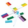 LEGO Iconic Papeterie : Ensemble de 10 Marqueurs - Créatifs Stylos à Gel à Séchage Rapide avec Plaques LEGO - Set de 10 Couleurs