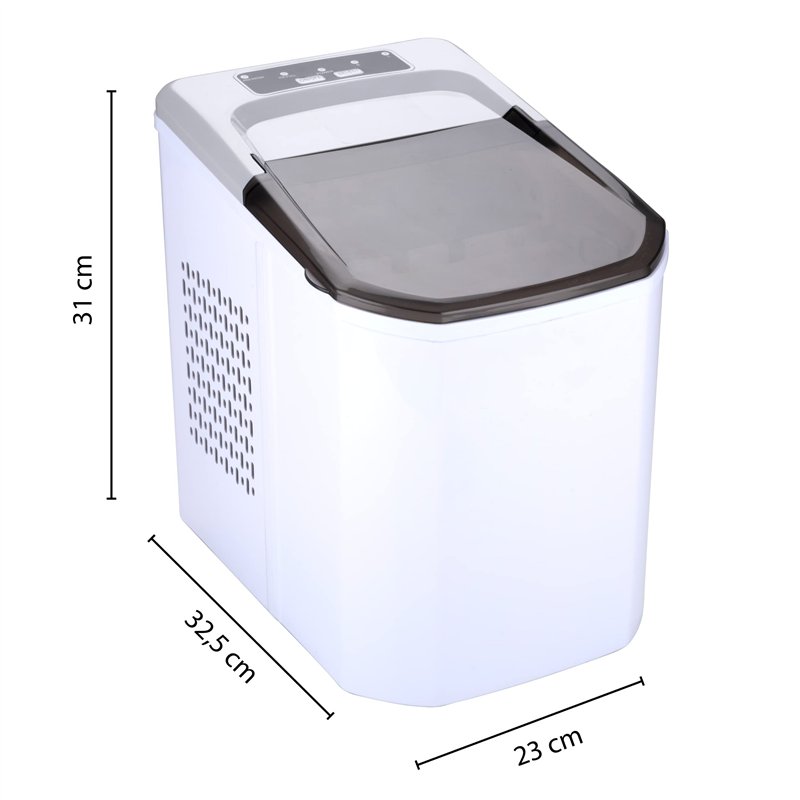 Image secondaire de alpina Machine à Glaçons - 2 Tailles de Glaçons - Production en 10-12 Minutes - Couvercle Transparent - Blanc