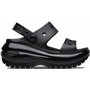 Crocs Classic Mega Crush Sandales Noires pour Femme, Noir, 7 UK