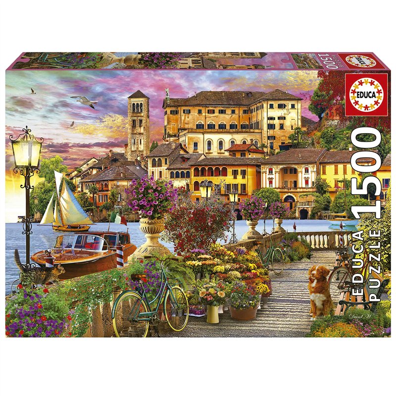 Educa - Puzzle de 1500 pièces pour Adultes | Promenade Italienne. Mesure : 85 x 60 cm. terminé. +14 Ans (19562)