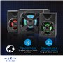 NEDIS Haut Parleur de Jeux | Canaux de Haut-Parleur: 2.1 | Alimenté par Port USB | 3.5 mm Mâle | 33 W | LED | Contrôle du Vol