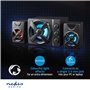 NEDIS Haut Parleur de Jeux | Canaux de Haut-Parleur: 2.1 | Alimenté par Port USB | 3.5 mm Mâle | 33 W | LED | Contrôle du Vol