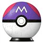 Ravensburger - Puzzle 3D Ball - Master Ball Pokémon - A partir de 6 Ans - 54 pièces numérotées à Assembler sans Colle - A Collec