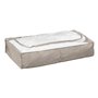 5five - housse de rangement lit "orga" gris clair