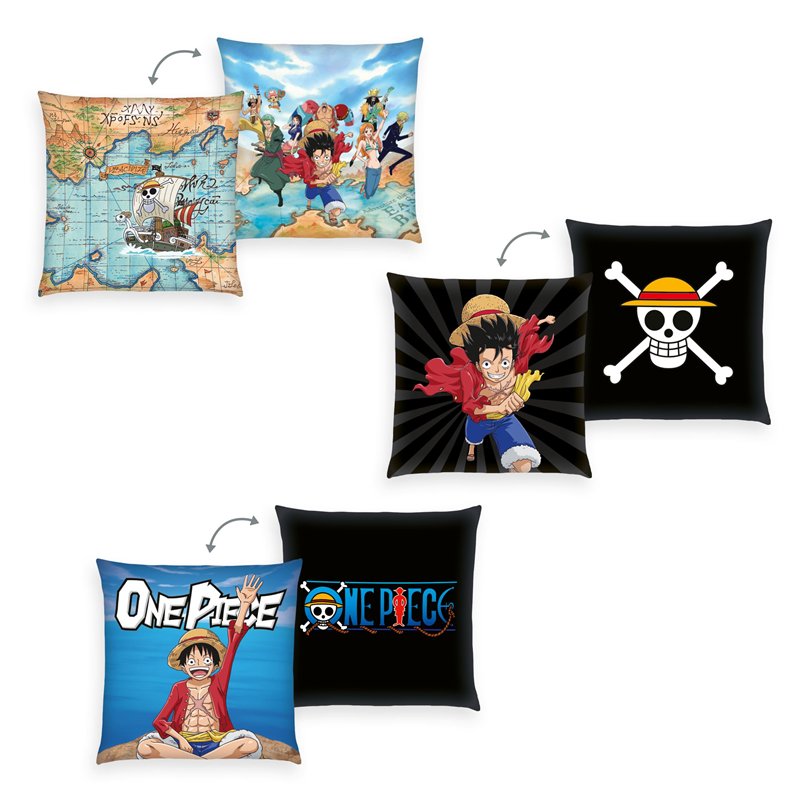 Herding Coussin, One Piece, 40 x 40 cm, Lot de 3, Coussin Moelleux et Décoratif, 100% Polyester