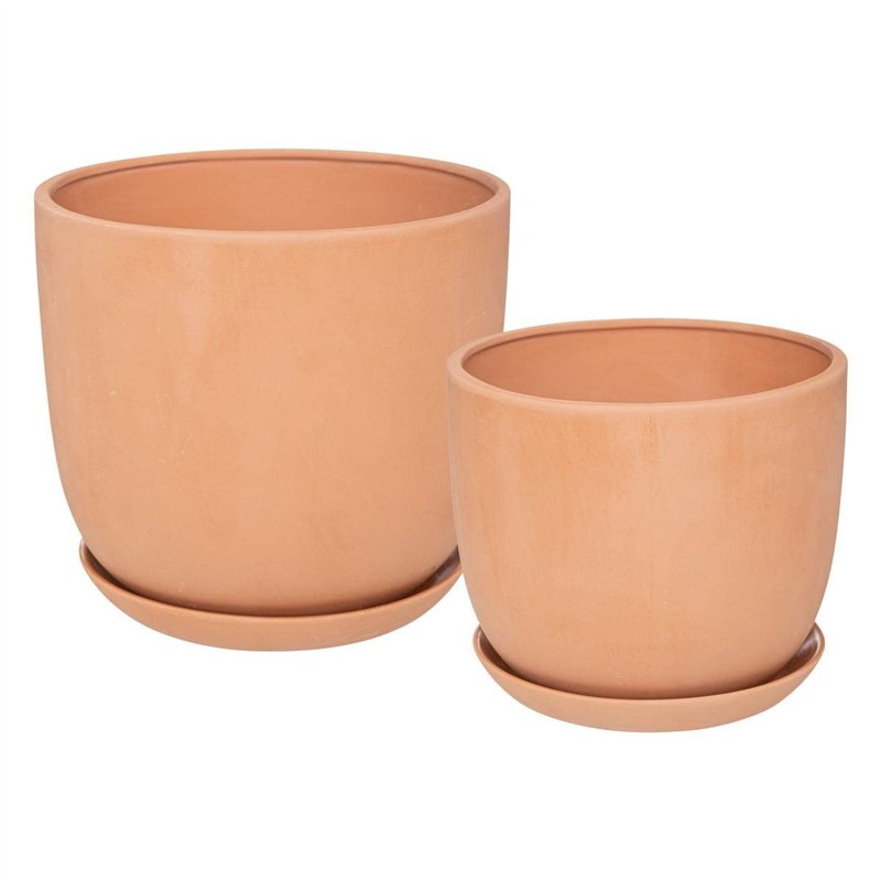 Atmosphera - Set de 2 Pots Cosy - Rose Terracotta