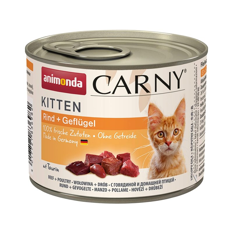 animonda Carny Lot de 12 Paquets de Nourriture Humide pour Chat – Cocktail volaille, 200 g