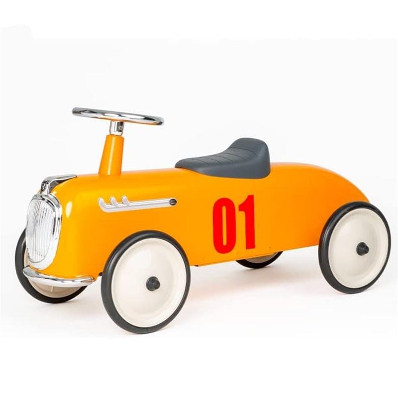 Baghera - Porteur Enfant en Métal Robuste et Stable - Jouet pour Enfant 18m-3 Ans - Roadster Camel - Marque Française