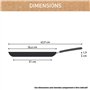 Tefal Renew On Poêle à crêpes 25 cm, Induction, Revêtement céramique antiadhésif, Surface résistante, Eco-Design, Indicateur de 