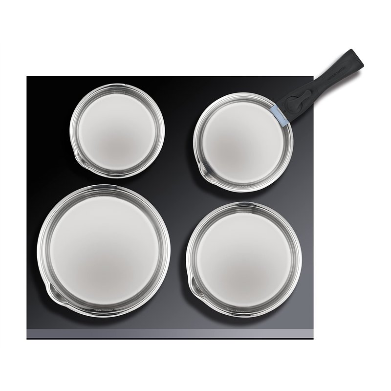 Image secondaire de Arthur Martin - Batterie de cuisine inox 5 pcs - AM7457 AVEC MANCHE AMOVIBLE