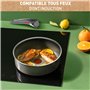 Tefal Ingenio Renew Sauteuse 24 cm, Induction, Revêtement céramique antiadhésif, Recyclée, Cuisson saine et sûre, Compatible lav