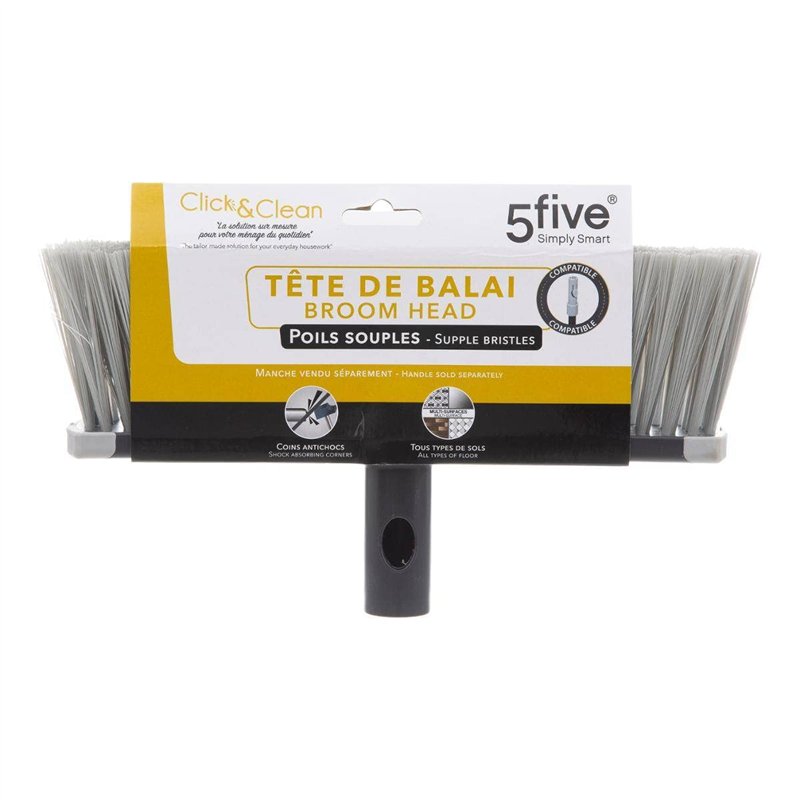 Image secondaire de Tête de Balai Souple Gris Click & Clean - 5 five simply smart