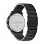 Calvin Klein Montre Analogique Multifunction à Quartz pour Homme avec Bracelet en Acier Inoxydable Noir - 25200295