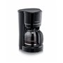 SEVERIN Cafetière Filtre, 900W, 1,4L, Jusqu'à 10 tasses, Système anti-goutte, Filtre permanent amovible, Plaque chauffante, Noir
