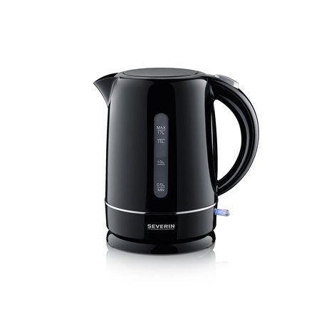 SEVERIN Bouilloire électrique sans fil pratique, Manipulation à une main, Capacité de 1,7 L, Ouverture extra large et Résistance