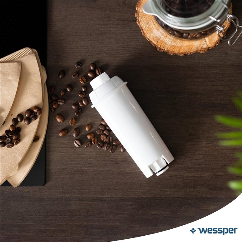 Image secondaire de Wessper Aqua Lunga Lot de 4 filtres à eau pour machine à café automatique Delonghi DLSC002, SER3017 & 5513292811 – Compatible av