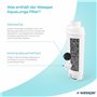 Wessper Aqua Lunga Lot de 4 filtres à eau pour machine à café automatique Delonghi DLSC002, SER3017 & 5513292811 – Compatible av