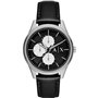 Armani Exchange Montre pour homme, quartz/mouvement multiple, boîtier de 42 mm avec bracelet en cuir AX1872