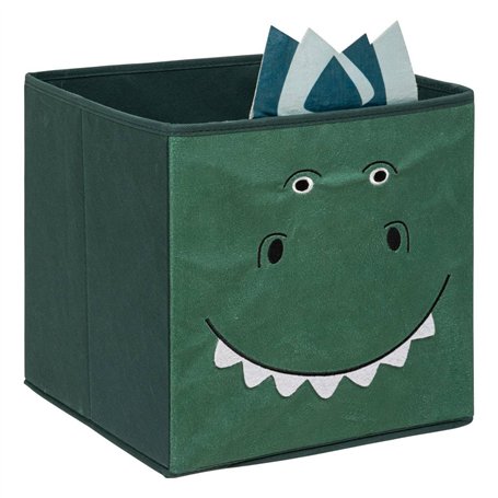 Atmosphera - Boîte de Rangement Dinosaure H29cm Vert foncé