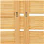 IDMarket - Tête de lit Suspendue 5 Larges Lattes Nina 240 cm Bois Clair et étagères Blanches