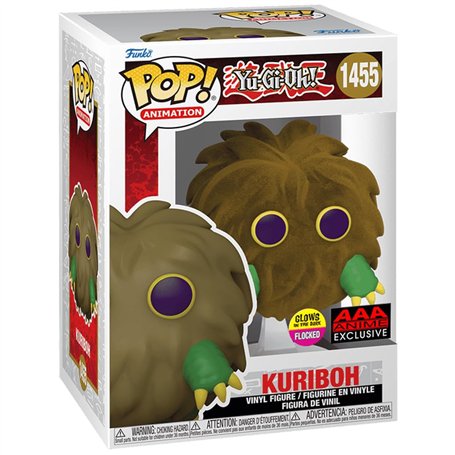 Funko Pop YU Gi Oh Kuriboh Flocked #1455 – Yugioh Figurine Pop Exclusive Edition - Brille dans Le Noir