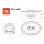JBL Club 964M Gen 3 - Enceinte Voiture Ovale à 3 Voies de Harman Kardon Une Mise à Niveau supérieure: Haut Parleur 6x9, 255W Max
