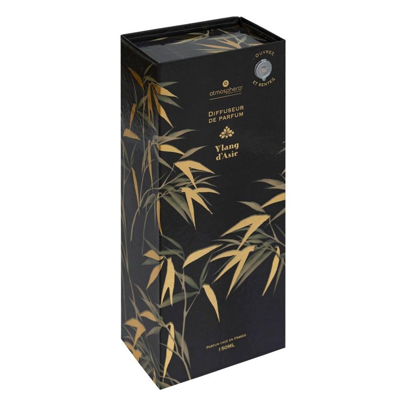 Image secondaire de Atmosphera - Diffuseur de Parfum Plum en Verre D9cm Bleu