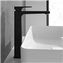 Mitigeur pour lavabo surélevé Villeroy & Boch Architectura Square, robinet avec bonde à poussoir, robinet de lavabo à économie d