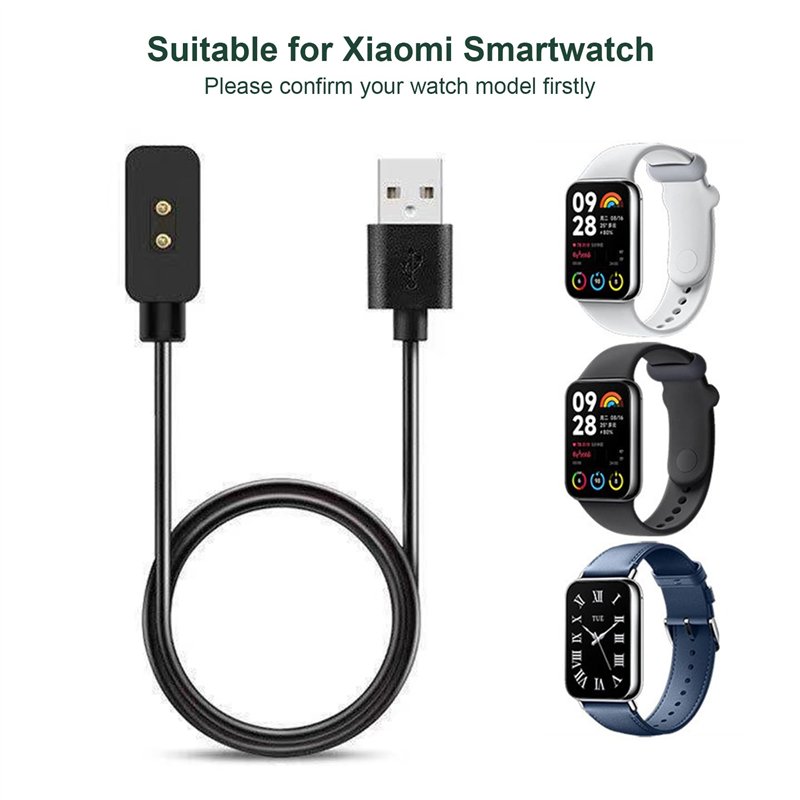 Image secondaire de Lamkrtlp Chargeur Compatible avec Xiaomi Smart Band 9/9 Pro/9 Active/8/8 Pro/8 Active/Redmi Watch 5/5 Active/5 Lite/4/3 Active/R
