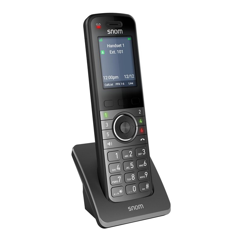 Snom M55 Téléphone sans Fil Numérique DECT - Grand Écran Couleur 2,4-6 Touches Programmables - Batterie Longue Durée - Comp