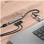 Mobility Lab – Hub 2 en 1 en USB ou USB-C – 3 Ports USB-C et 1 Port USB – Design très Fin – Transfert de données Ultra Rapide –