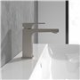 Mitigeur pour lavabo Villeroy & Boch Architectura Square sans bonde, robinet de lavabo économe en eau, hauteur de bec 113 mm, re