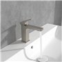 Mitigeur pour lavabo Villeroy & Boch Architectura Square sans bonde, robinet de lavabo économe en eau, hauteur de bec 113 mm, re